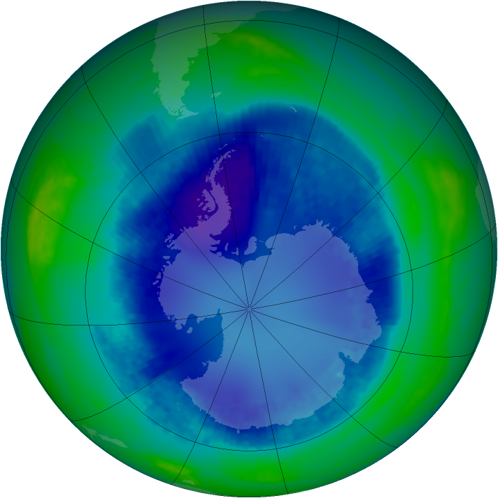 Ozone Map 2003-08-25